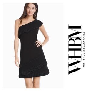 WHITE HOUSE BLACK MARKET One Shoulder Ruff…